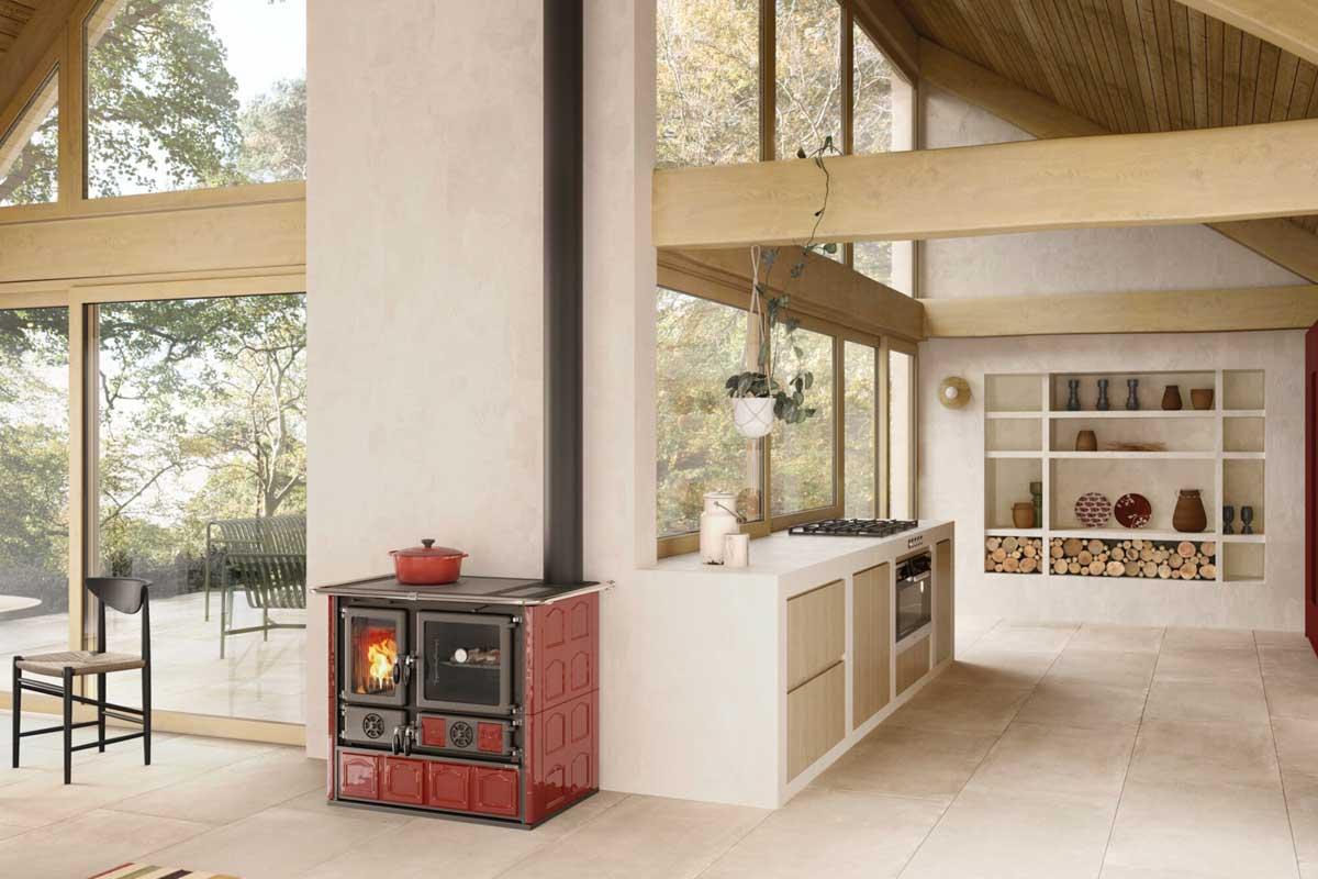 Holzherd Rosa 5.0 Majolica von La Nordica